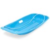Best Choice Products 35in Kids Plastic Toboggan Snow Sled w/Pull