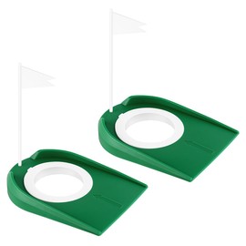 2 Pack Golf Putting Cup with Flag Indoor Putting Hole Golf Hole Training Aids