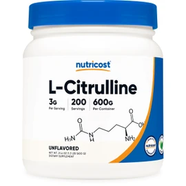 Nutricost Pure L-Citrulline (Base) Powder (600 Grams)