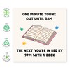 Funny Birthday Card – 'Bed by 9PM with a Book'
