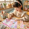 xolear Set of 10 DIY 3D House Stickers, Cute 3D