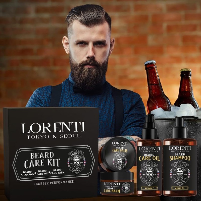 Lorenti Men Beard Care Kit | Shampoo 200ml & Beard