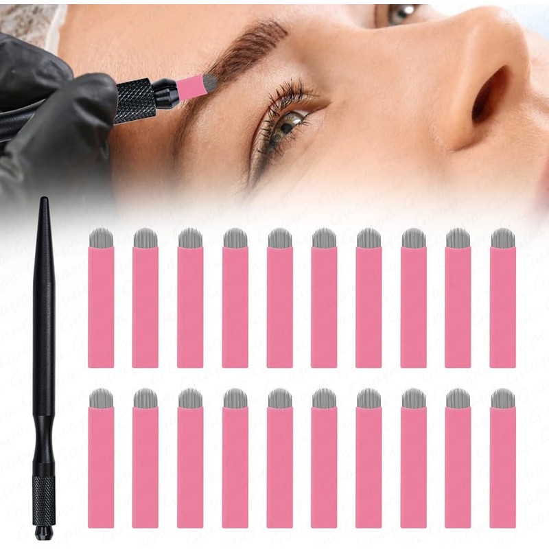 Mangos para Microblading, Bolígrafo Manual con Cuchilla Nano de 0,15