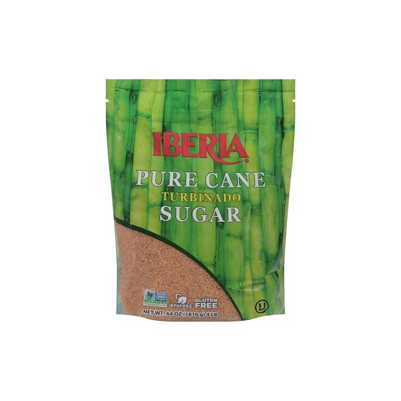 Iberia Pure Cane Raw Turbinado Sugar, 4 lb.