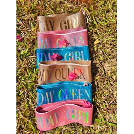 Birthday Sash & Rhinestone Crown Set for Women and Girl, Glitter Queen Sash & Tiara, 21th 18 30th Party Decoration, Gifts for Women (Blue Girl)