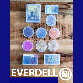 PRODUCT80 BitsBins Organizer for EVERDELL Board Game, Organizes Cards and Tokens Easily and Fits in Game Box, Board Game Accessories for Components of EVERDELL