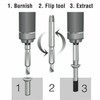 Yotsuba 6Pcs Damaged Screw Extractor Kit, Broken Bolt Remover Set,