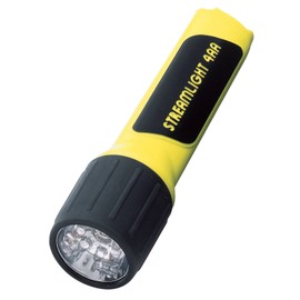 Streamlight 68244 4AA ProPolymer Lux Div 2 Flashlight with White LED, Yellow - 100 Lumens