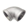 LOZOME 2" Female Threaded Elbow 90 Degree Elbows Angled Stainless
