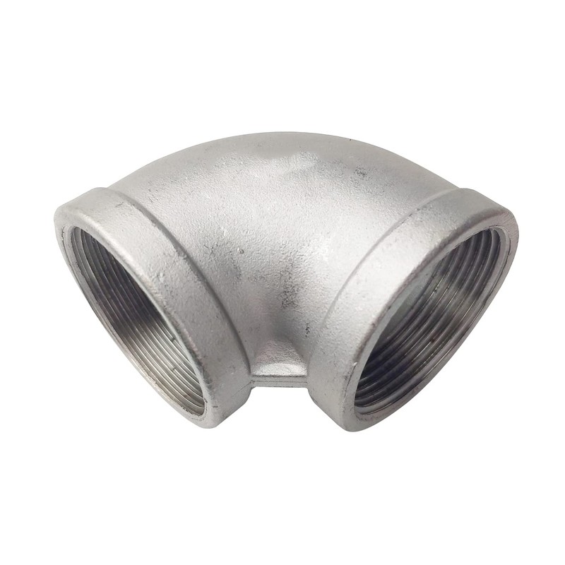 LOZOME 2" Female Threaded Elbow 90 Degree Elbows Angled Stainless