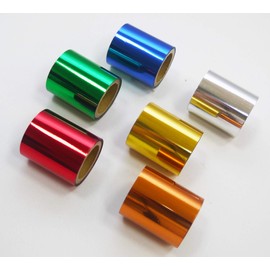 Kingtool - Papel de aluminio caliente, rollo de papel de aluminio caliente utilizado con bolígrafo de aluminio caliente (4 cm x 5 m), color estándar)