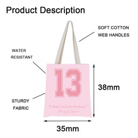 MNIGIU Boys of Tommen Series Building 13 Inspired Gift Chloe Walsh Merchandise Johnny and Shannon Quote Gift for Romance Book Lover (13 Tote), Medium