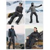 FREE SOLDIER Men's Warm Windproof Winter Fleece Lined Pants Hiking
