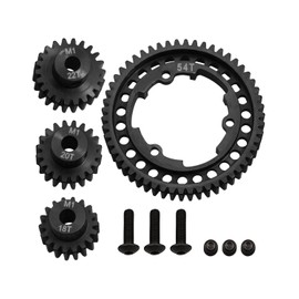 Upgrade Heavy-Duty Hardened Steel Spur Gear Set with 18T 20T 22T Pinion Gears Fit for Traxxas 1/5 X-Maxx 1/7 XO-1, Fit for 1/10 Maxx & E-REVO 2.0 VXL, Replaces 6447 (54T)