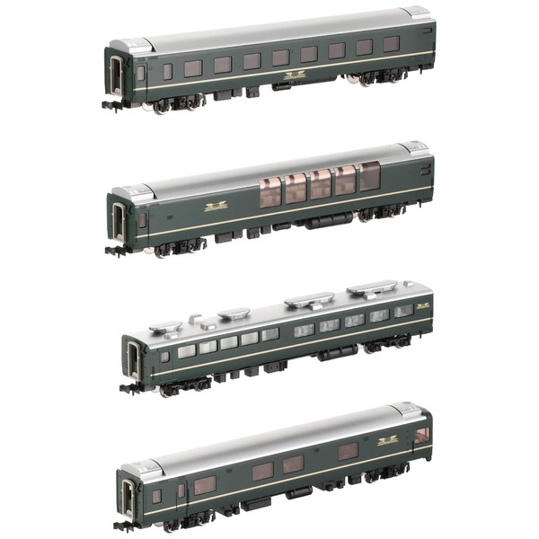 TOMIX 98360 N Gauge 24 Series 25 Type Twilight Express Extension Set A 4 Car Railway Model Passenger Car
