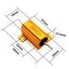 ETOPARS 2 Pcs 25W 20 Ohm 5% Aluminium Casing Wirewound
