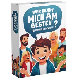 Who Knows Me Best? - The Fun Game for the Whole Family and Friends | With Exciting Challenges & Questions | Family Game, Card Game, Board Game | For Parents, Children and Friends