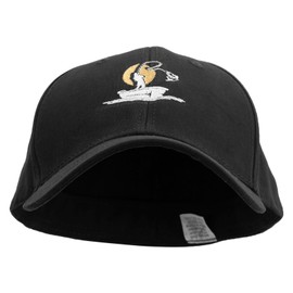 Sunset Fishing Big Size Stretchable Deluxe Fitted Cap - Black XL-2XL