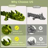 12in Flexible 3D Printed Dragon with Eyes, Articulated Fidget 3D