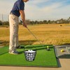 Golf Ball Basket Container Case Bucket with Handle,Holds 50 Balls,Black