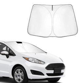 BSTW Auto Sonnenschutz für Ford Fiesta MK7 (2008-2016) – Faltbare Windschutzscheiben-Abdeckung mit Wärmeisolierung & UV-Schutz | Passend für Ford Fiesta MK7 ST