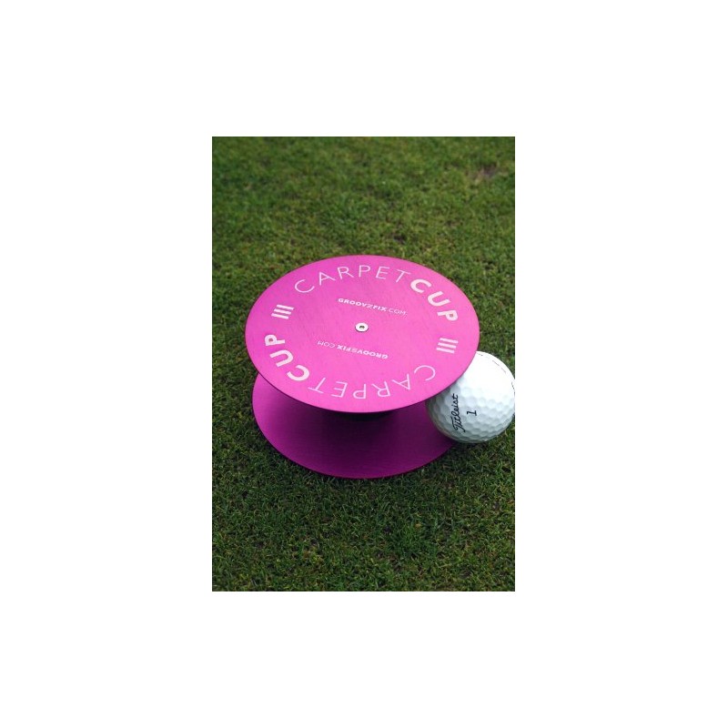 GrooveFix Carpet Cup – Portable practice hole (Purple)