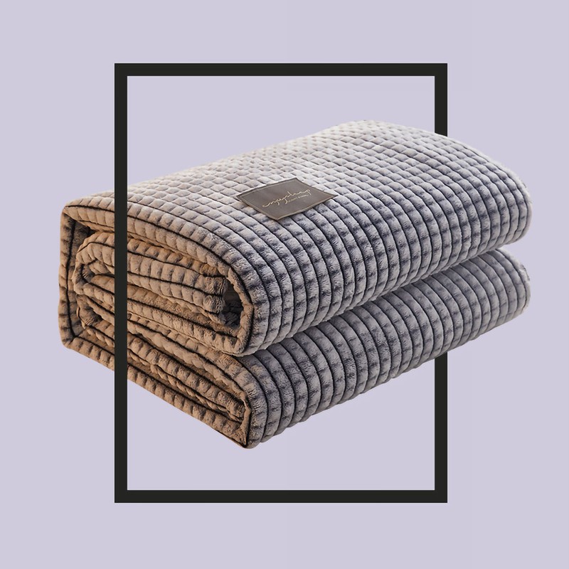 Air Conditioner Quilt Double Sided Soft Comfortable Cat Feeling Cut