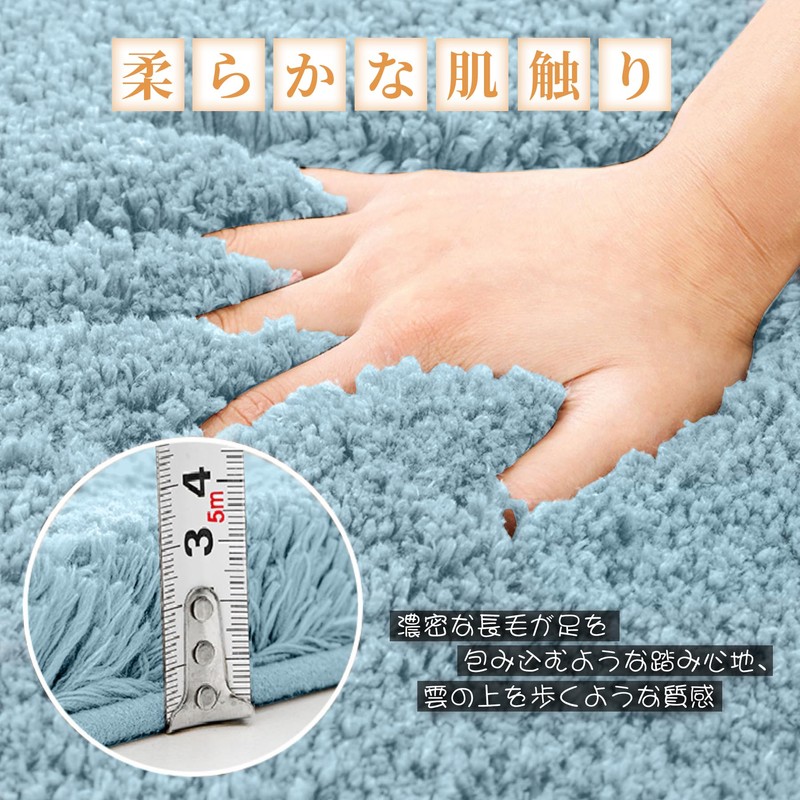 Bath Mat, Quick Drying, Water Absorbent, Washable, Anti-slip, Approx. 15.7
