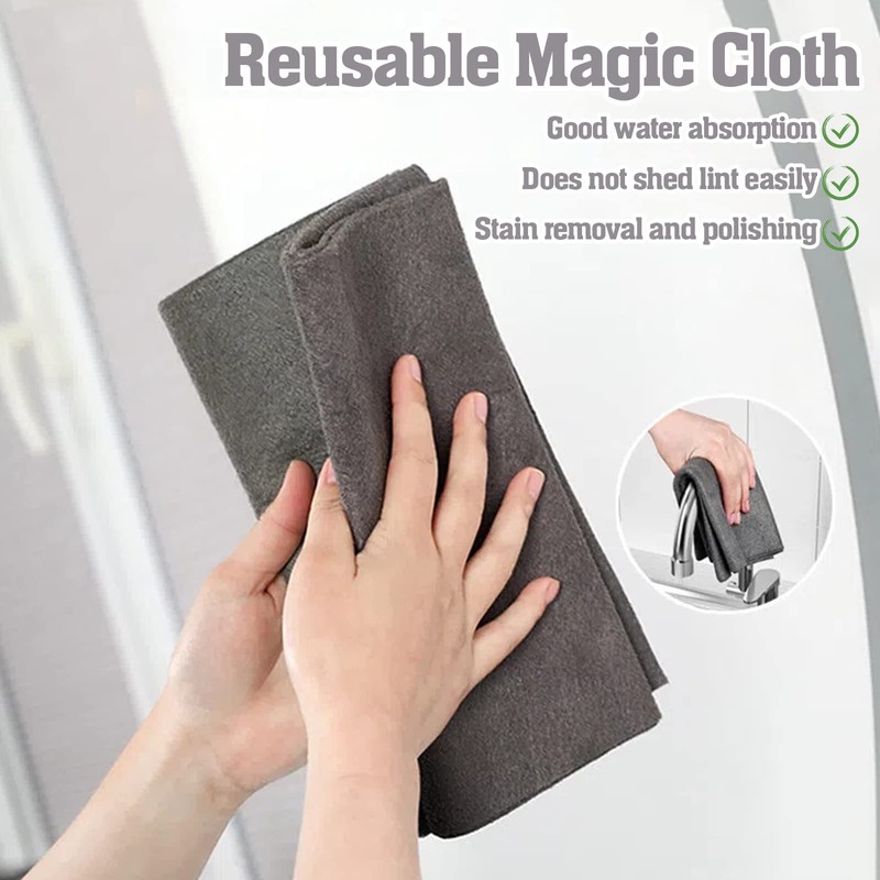 ZOCONE 6 Pcs Thickened Magic Cleaning Cloth, Large Microfiber Window