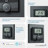 Homematic IP Smart Home Wall Thermostat with Humidity Sensor, athrazit,
