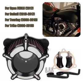 Unbranded US Motorcycle Clear Air Cleaner Intake Filter Kit For Harley Touring Trike 08-16