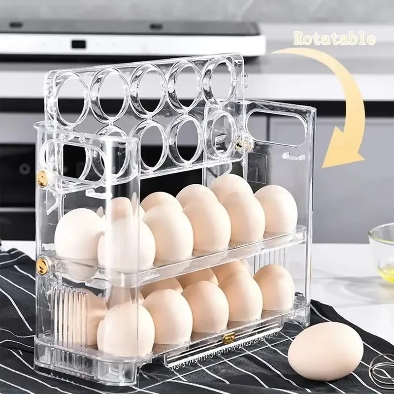Egg Rack Holder – Refrigerator Egg Storage Box, Egg Basket