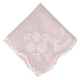 Lanvin Collection Women's Embroidered Handkerchief 08001203 Handkerchief Female 08001203C Gray [C] Approx. Width 18.1 x Height 18.1 inches (46 cm) x Height 18.1 inches (46 cm), Gray [C]