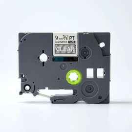 White on Clear Label Tape TZ 125 Tze 125 Compatible for Brother P-touch 9mm*8m