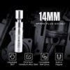 Mufash Spark Plug Wrench Dedicated Socket 0.6 inch (14 mm)