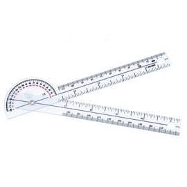 Scrubsmart Economy, Lightweight Plastic 6-3/4" Pocket Goniometer 180 Degrees EGM-425