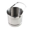 Ice Bucket with Tongs Small Home Set Stainless Steel with
