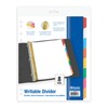 BAZIC Binder Dividers White Paper w/ 8 Writable Color Tabs,