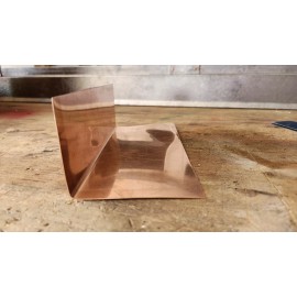 Unknown Copper Step Flashing - 3.5" x2.5"x9" For Roofs, Chimneys, Walls, Craft Projects
