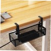 Angoily under Desk Cable Organizer Power Cord Holder with Ventilated