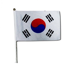 Korean Taegeukgi Flag - Fabric, Vinyl, Handheld Versions Mini Korean Flag 5ea
