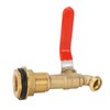 Rain Barrel Spigot 1/2 Inch Quarter Turn Brass Ball Valve