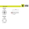 HANDLEZONE® 2 Pack Mortice Security Door Bolts, 60mm Rack Bolt