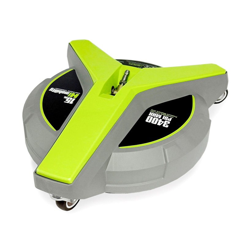 Hiclean 15" Pressure Washer Surface Cleaner with Wheels 3400 PSI