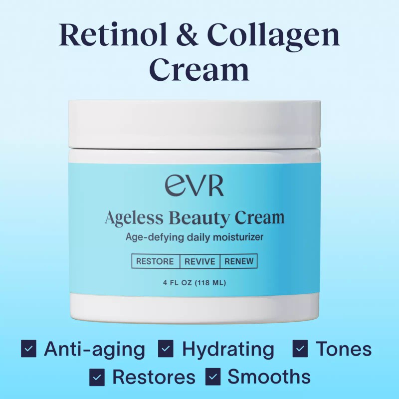 Retinol EVR Beauty Ageless Beauty Cream With Hylauronic Acid. Anti-aging!