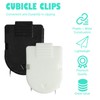 50PCS Cubicle Clips for Fabric Walls, Plastic Stainless Steel Cubicle