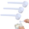 XPEX Pack of 3 5 g Measuring Spoons, Transparent Dosing
