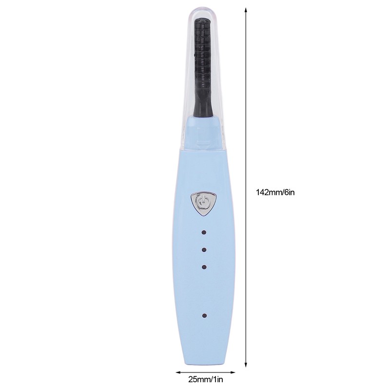 Heated Eyelash Curler USB Rechargeable Electric Lash Curling Tool for
