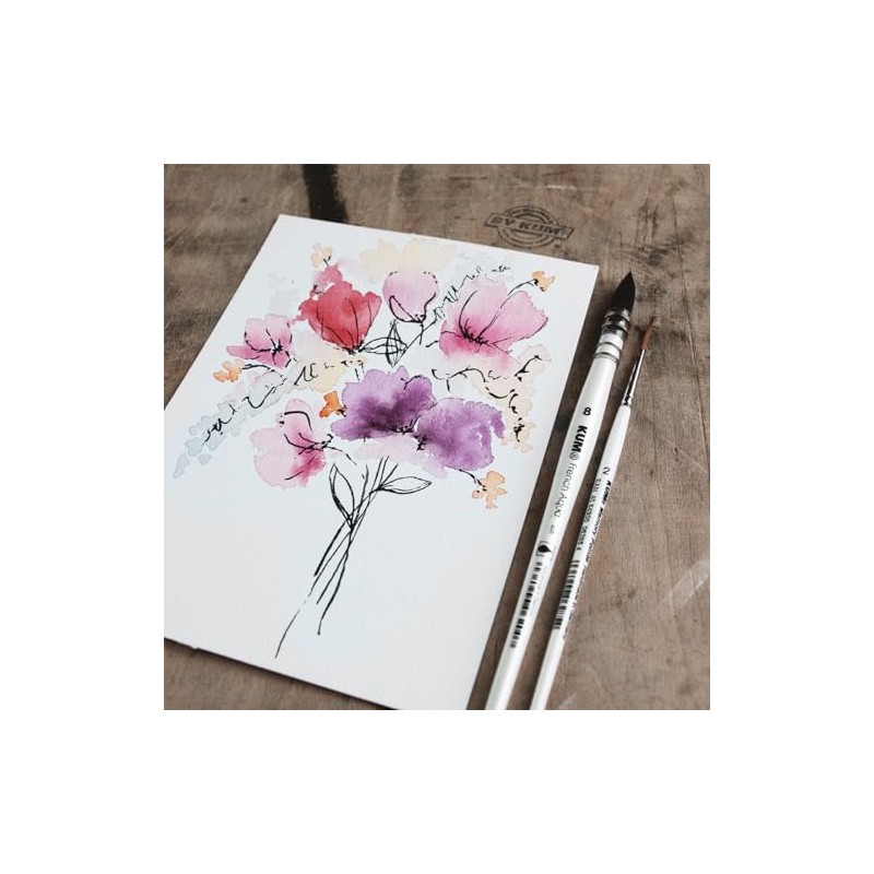 KUM 5146716 Artist Brush Set 4 Pieces Schlemmer Art Botanical