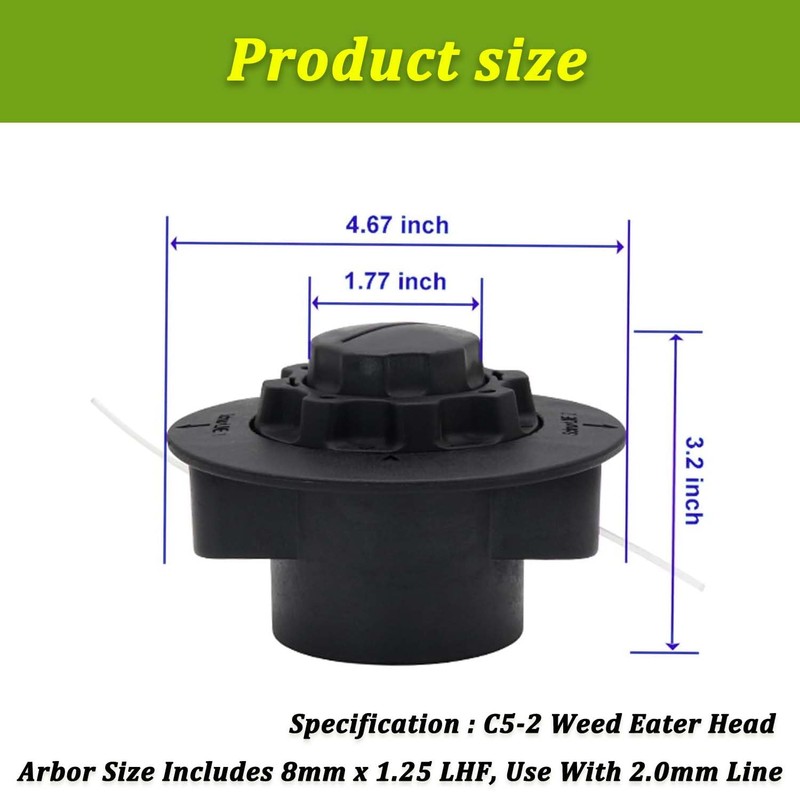 JIEOADOU C5-2 Trimmer Head Replacement for Stihl FS38 FS40 FS45